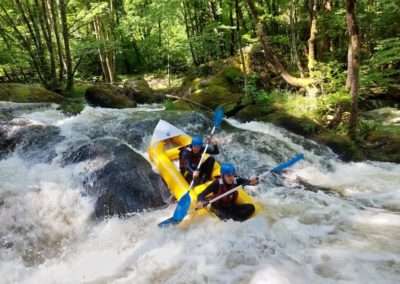 canoe raft adrenaline rafting morvan